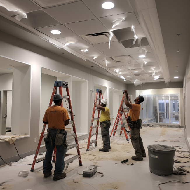 install light fixtures