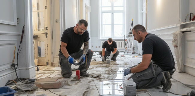 batroom tile renovation