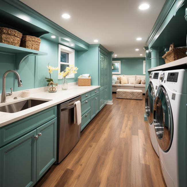 dedicated laundry room, Laundry Room Renovation for Small Spaces