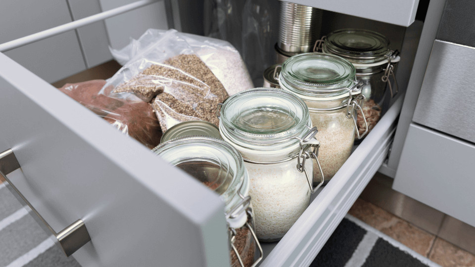 storage space, space saving pantry ideas